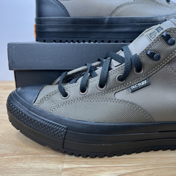 Converse Malden Street Boots M11/W13 Mid Leather Brown Truffle Waterproof - Picture 3 of 12